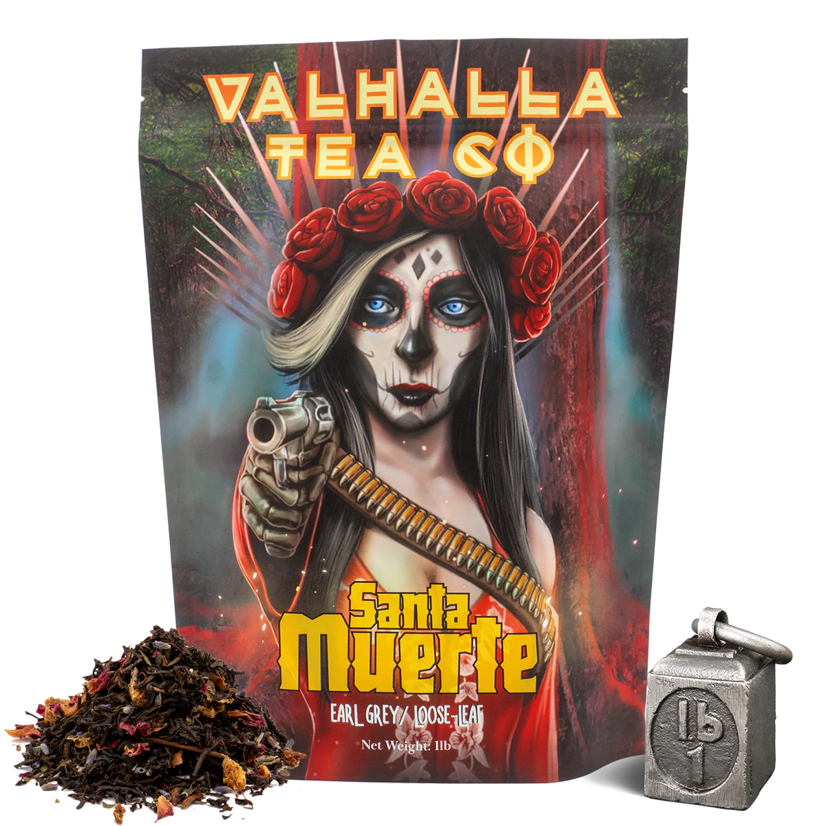 Santa Muerte | Tart Raspberry, Soothing Lavender, Crisp Rose | Black Tea | Caffeinated - Image 4
